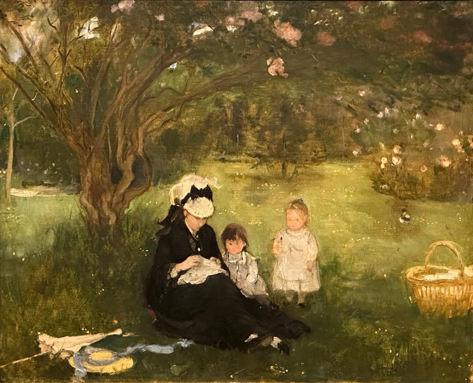 Berthe Morisot, Lilacs at Maurecourt, 1874, Private Collection