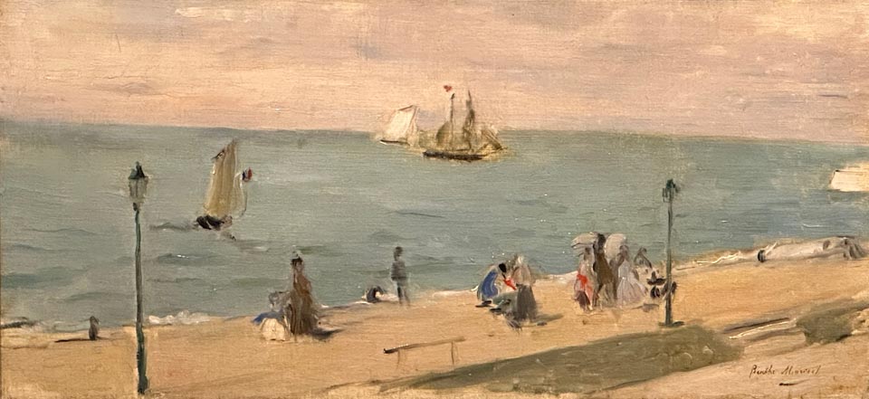 Berthe Morisot, On the Beach at Petites-Dalles or Fecamp, 1873, Virginia Musuem of Arts, Richmond, VA
