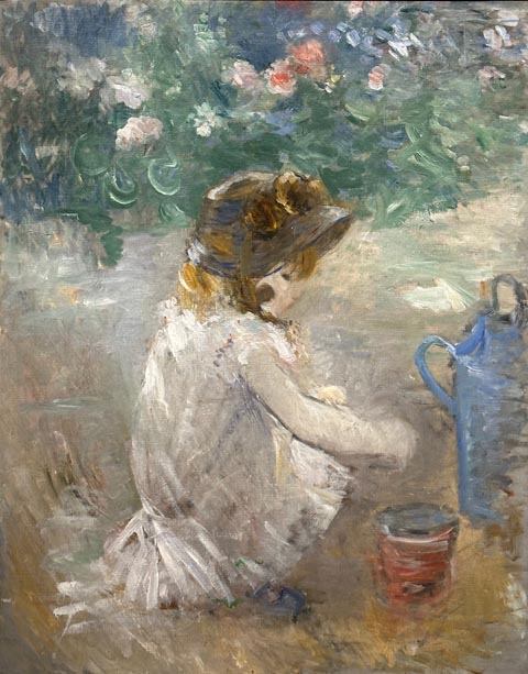 Berthe Morisot, Playing in the Sand, 1882, Private Collection