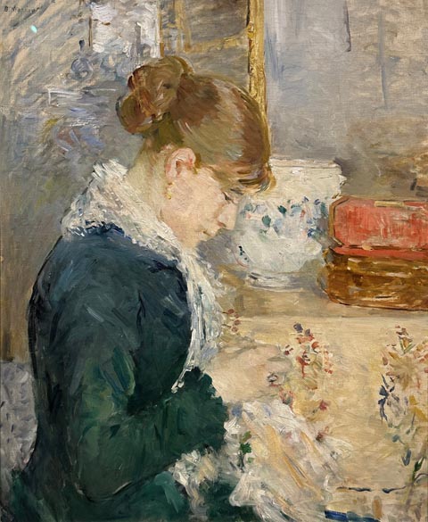 Berthe Morisot, Woman Sewing, c1879 Buffalo AKG Art Museum, New York