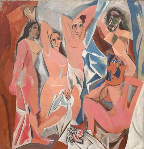 Pablo Picasso, Les Demoiselles d’Avignon, 1907.  Museum of Modern Art, New York 