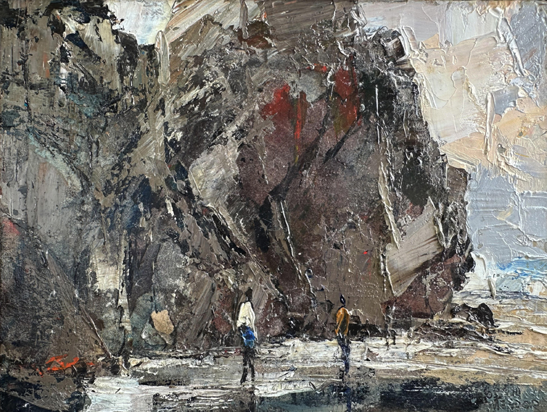 Joshua Meador, Beach Walk 6 x 8