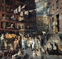 Cliff Dwellers by George Bellows, Los Angeles County Museum of Art
