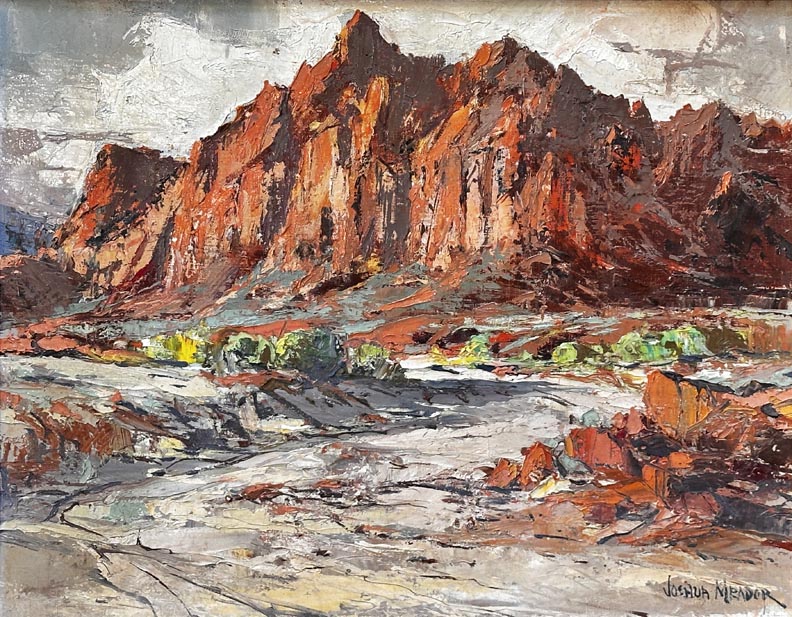 Joshua Meador, Desert Wash 14 x 18