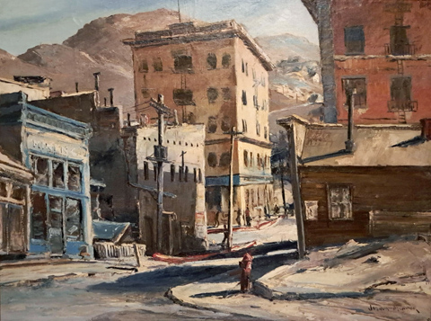 Joshua Meador, Streets of Tonopha, NV c1950