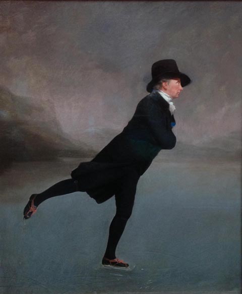 Reverend Robert Walker Skating on Duddingston Loch, 1795 Sir Henry Raeburn, 1756-1823, National Gallery of Scotland