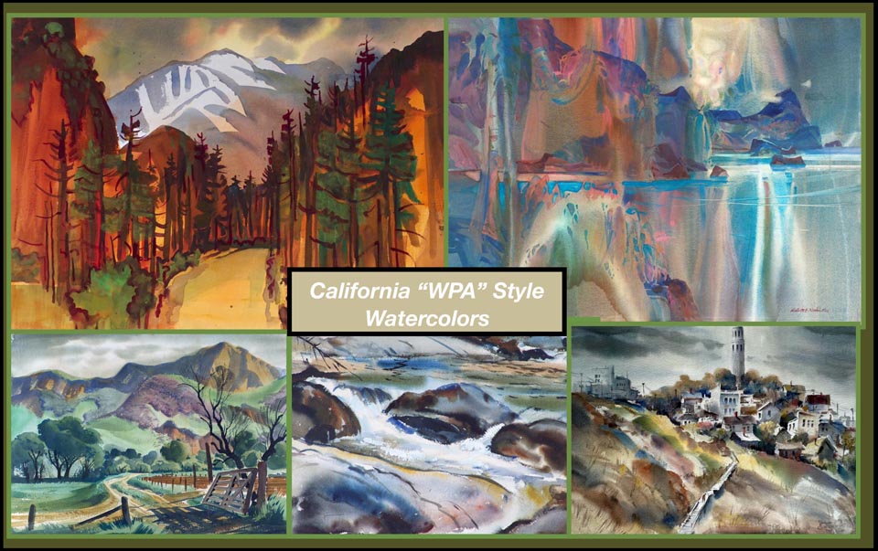 California Style Watercolors