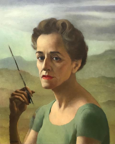 Self Portrait (unfinished), c1950, courtesy of Constance Crawford
