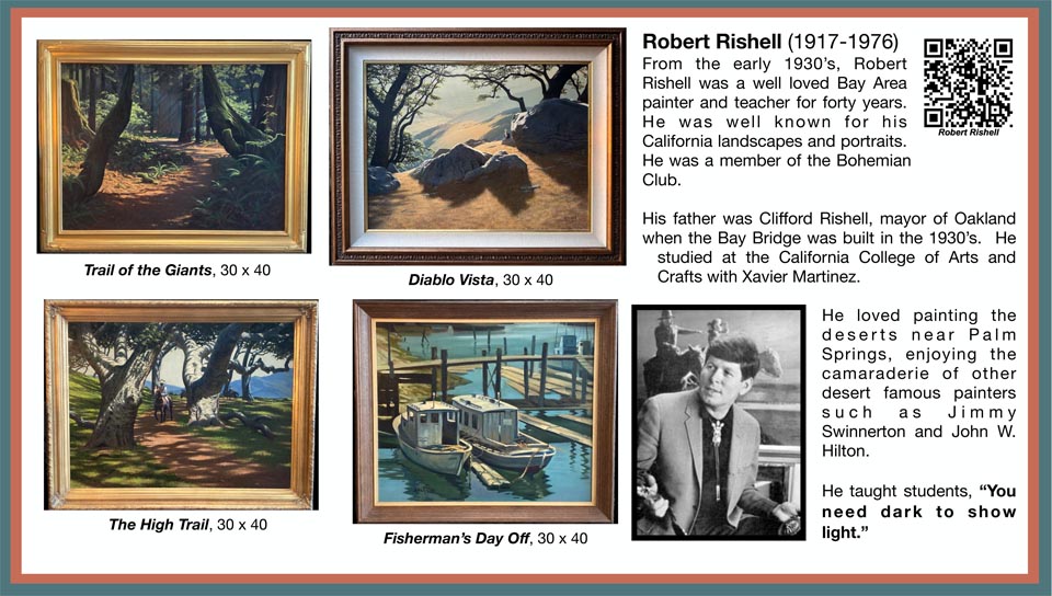 Robert Rishell, now at the gallery placard