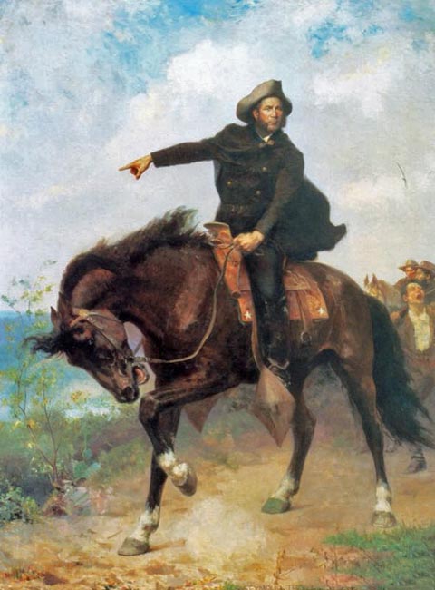 Seymour Thomas, Sam Houston at San Jacinto, 1892,  Museum of History, Houston, Texas