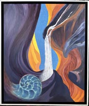 Linda Sorensen ...  Imaginary Slot Canyon #3, Falls