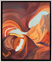 Linda Sorensen ...  Imaginary Slot Canyon #2, Grotto