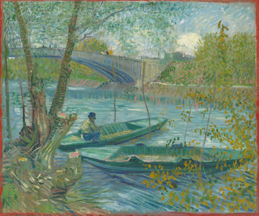 Vincent Van Gogh, Fishing in the Spring, the Pont de Clichy (near Paris) , The Art Institute of Chicago, IL
