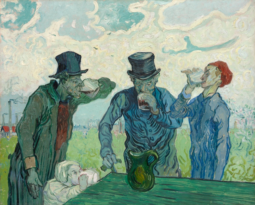 Vincent Van Gogh, The Drinkers 1890, The Art Institute of Chicago, IL
