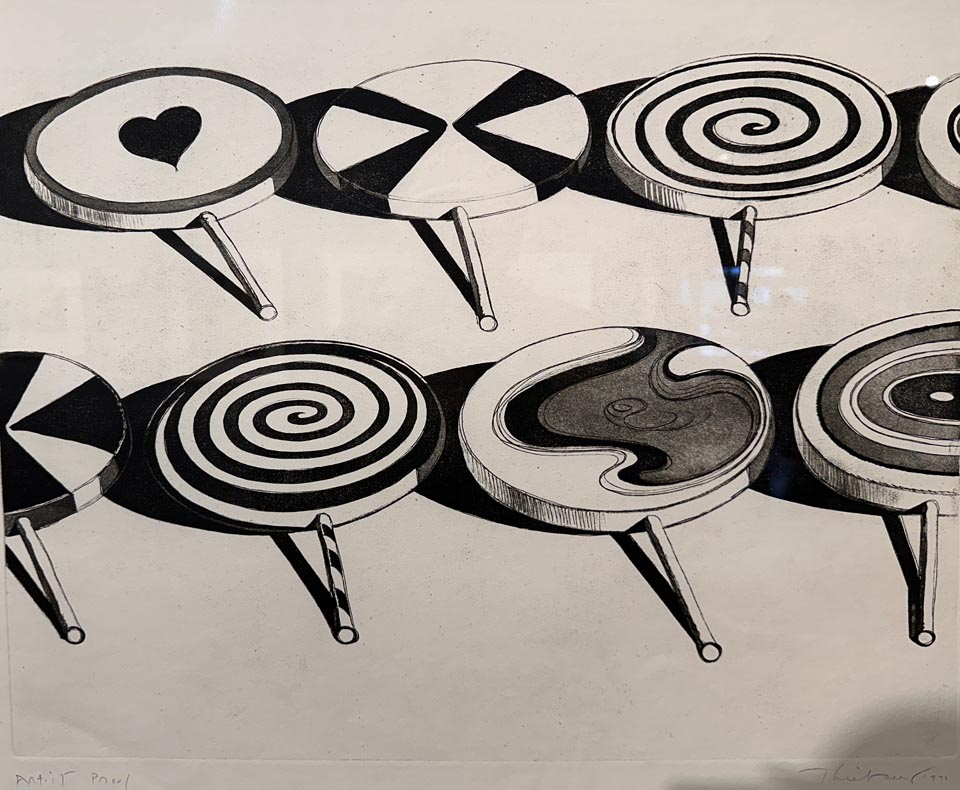 Wayne Thiebaud, Big Suckers from Seven Still Lifes