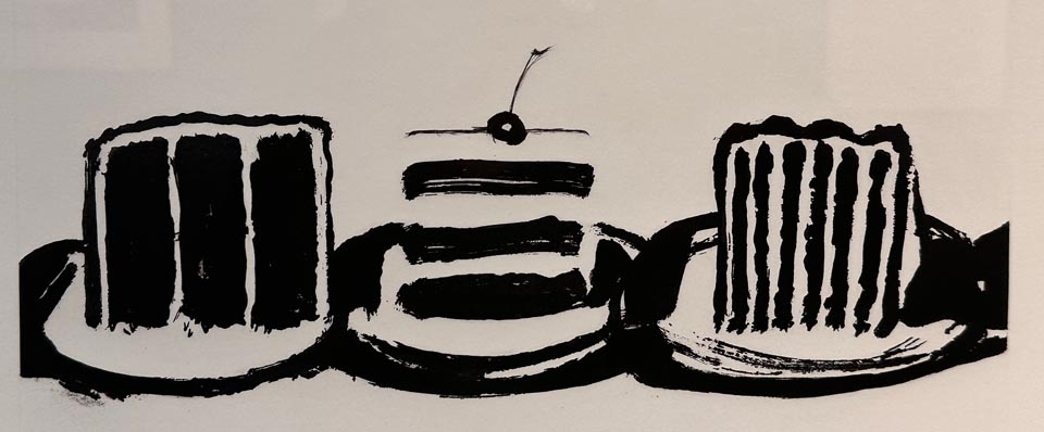 Wayne Thiebaud, Cut Cakes, 2015