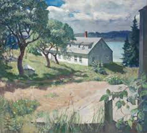 N. C. Wyeth, Eight Bells , 1932 Wyeth's home in Port Clyde, Maine Brandywine Museum, Chadds Ford, PA
