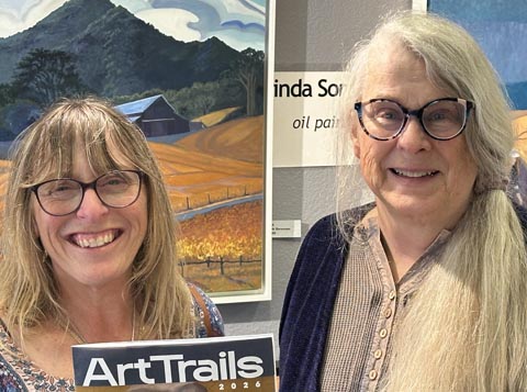 Art Trails artists Wendy Brayton and Linda Sorensen
